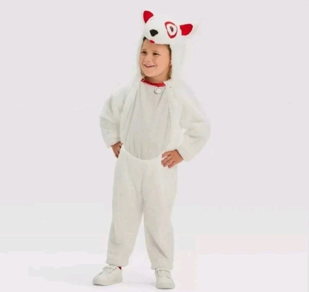 Hyde and Eek! Toddler Bullseye Dog plush costume size 2 - 3T Halloween Dress up
